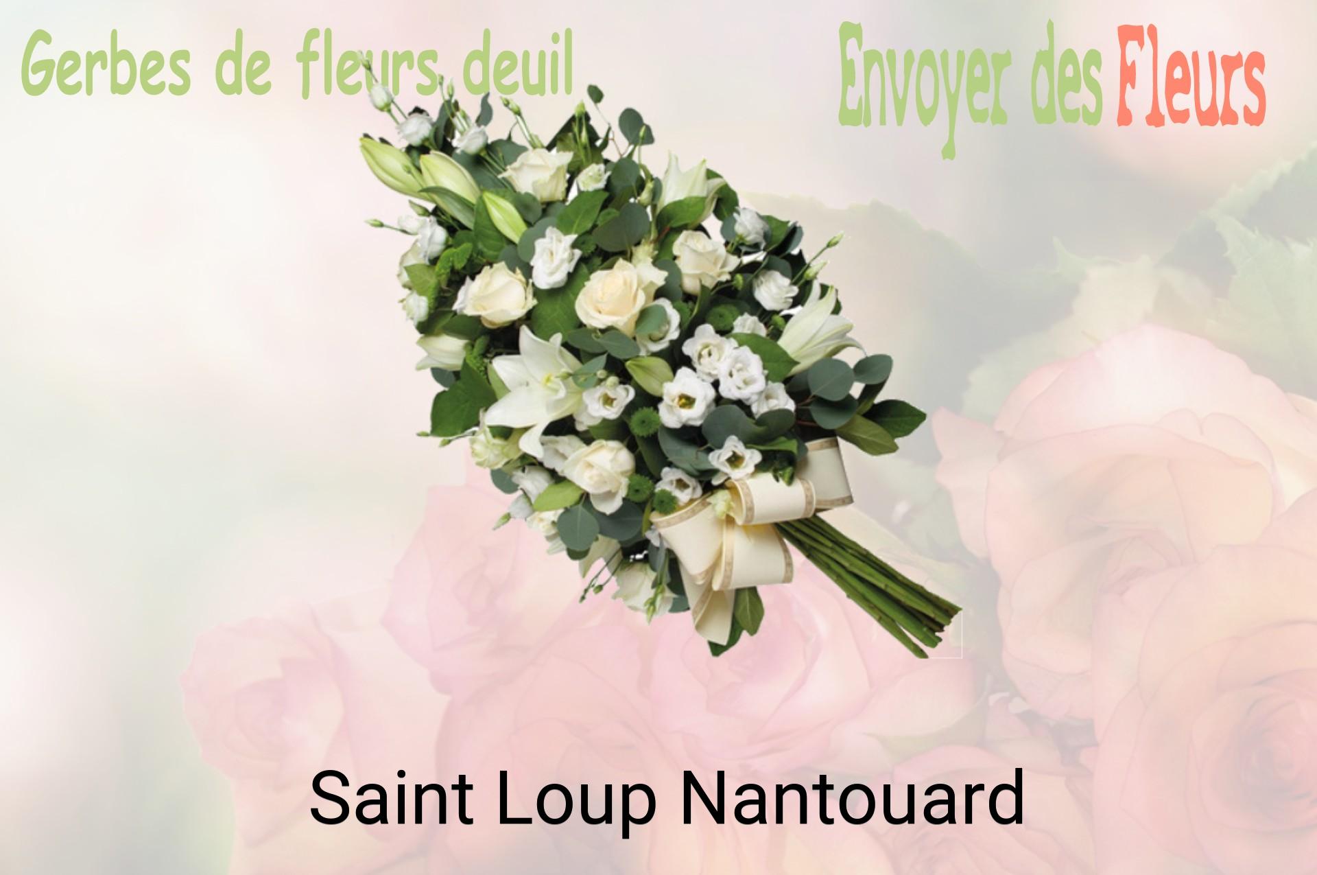 Gerbe de fleurs de deuil livrée à Saint-Loup-Nantouard